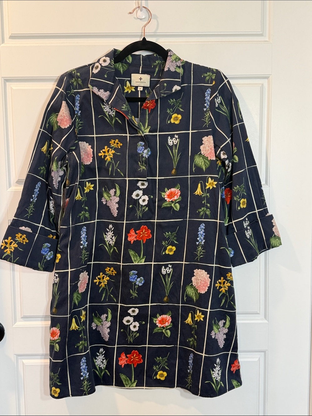 Women's Tuckernuck Tuckernuck Navy Fresh Buds Megan Dress Botanical - Picture 3 of 8